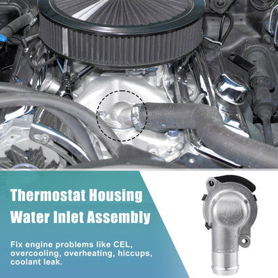 Harfington 070121114 Engine Coolant Thermostat Housing Assembly for VW Touareg 2003 2004 2005 2006 2007 2008 2009 2010