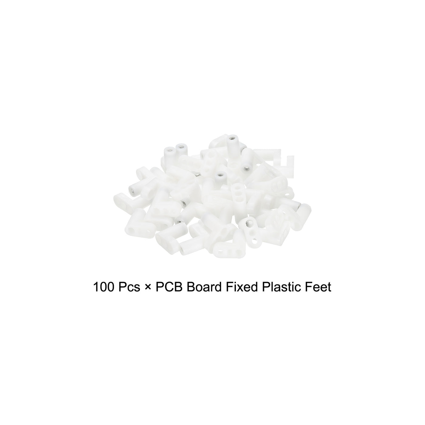 Harfington PCB Plastic Fixed Feet Circuit Board Standoff White Mounting Spacer 20mm for Mainboard Game Console, 100pcs