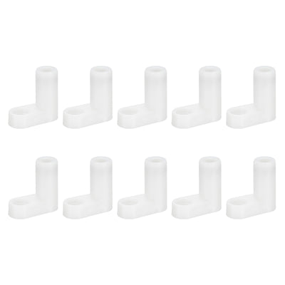 Harfington PCB Plastic Fixed Feet Circuit Board Standoff White Mounting Spacer 20mm for Mainboard Game Console, 100pcs