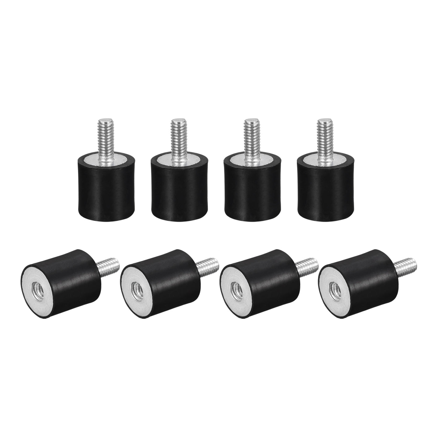 uxcell Uxcell Rubber Mount 10pcs M4 Male/Female Vibration Isolator Shock Absorber, D15mmxH15mm