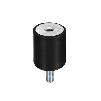 Harfington Uxcell Rubber Mount M6 Male/Female Vibration Isolator Shock Absorber, D20mmxH25mm
