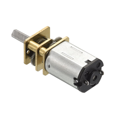 Harfington Micro Speed Reduction Gear Motor, DC 6V 60RPM with Full Metal Gearbox