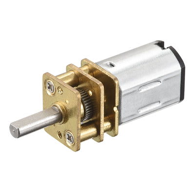 Harfington Micro Speed Reduction Gear Motor, DC 12V 1200RPM with Full Metal Gearbox
