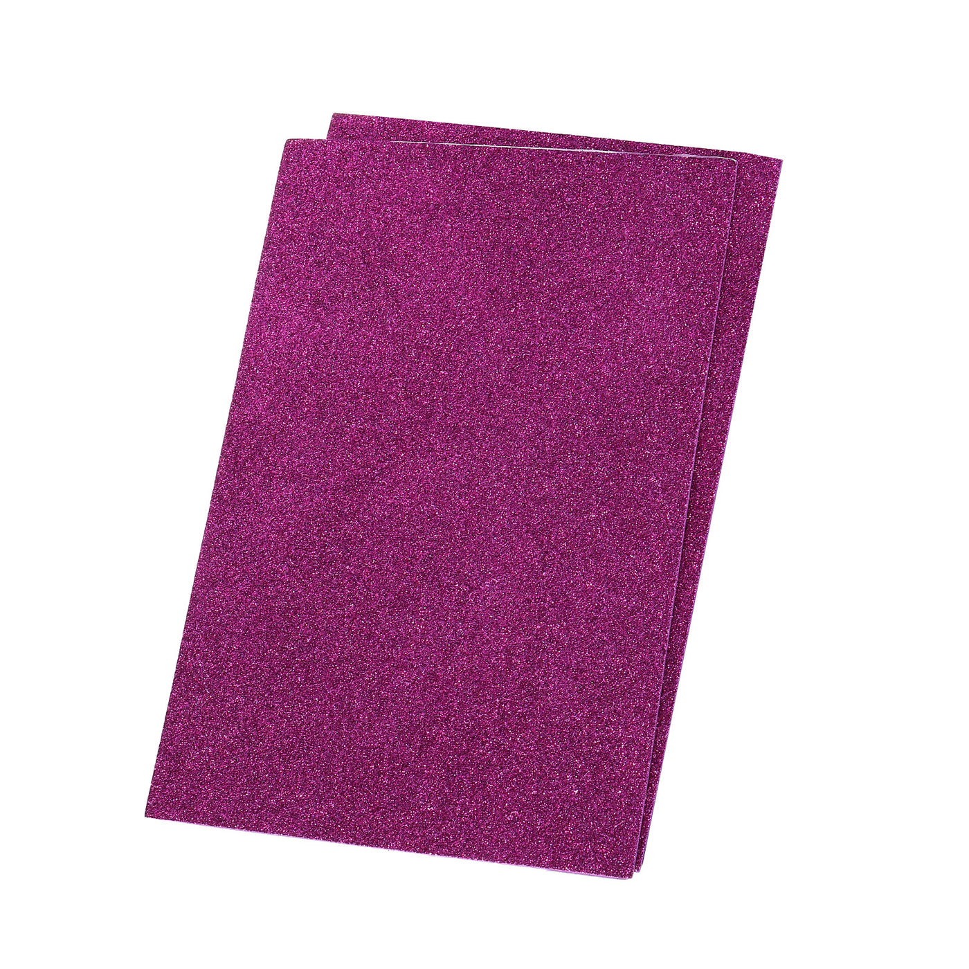 Harfington Glitter EVA Foam Sheets Soft Paper Self-Adhesive 11.8x7.8 Inch Dark Purple 2 Pcs
