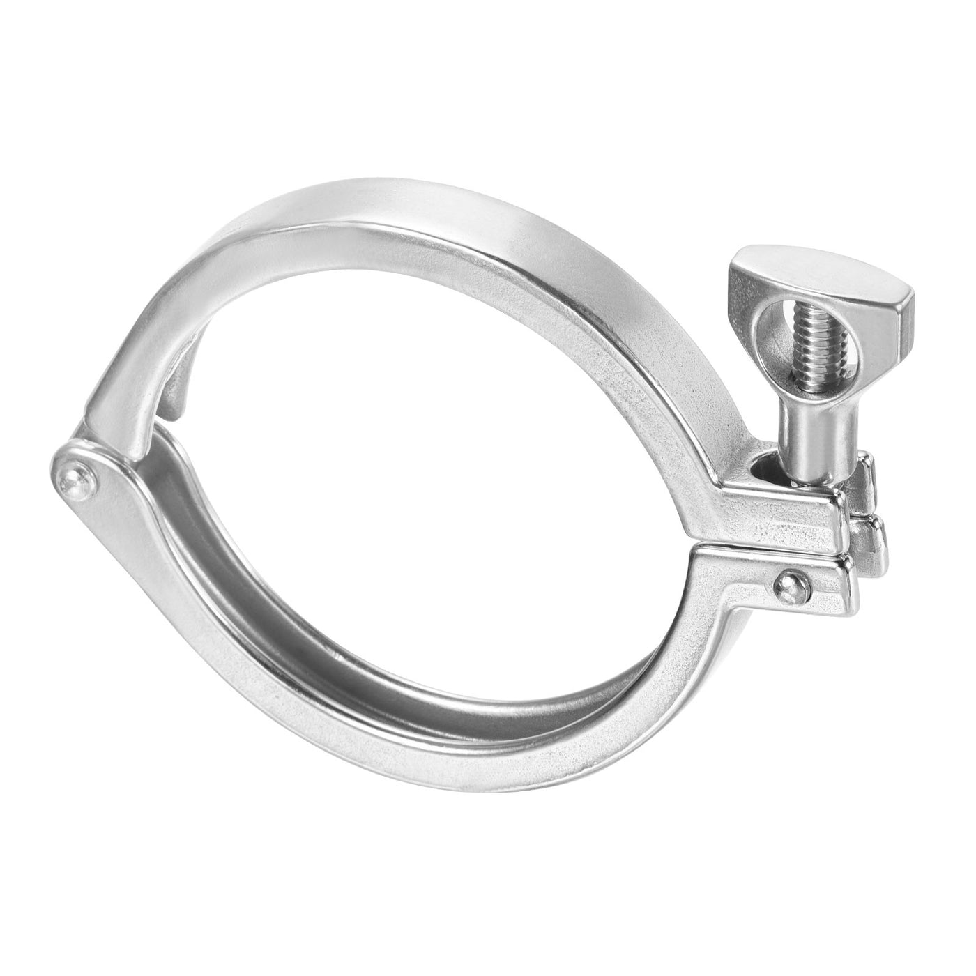 Harfington 2.99" Vacuum Clamp, 1 Pack 201Stainless Steel Hose Clamp with Nut, Silver