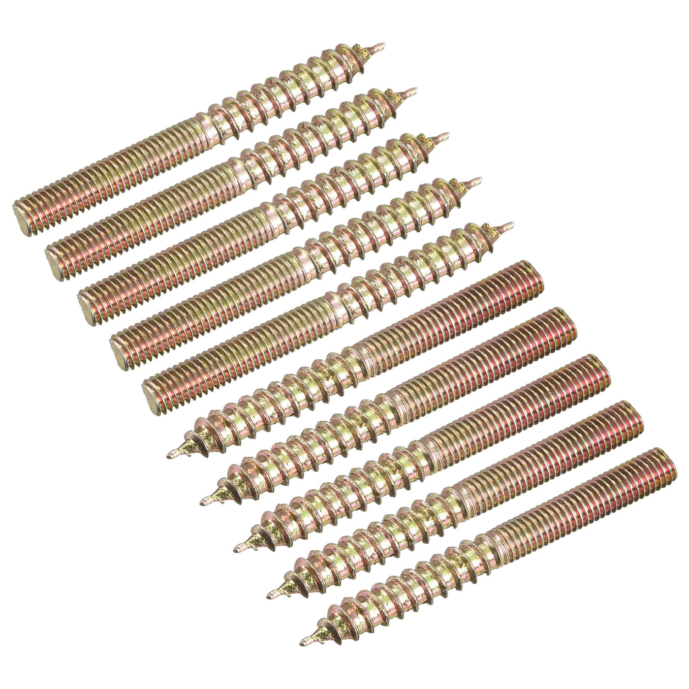 Uxcell Uxcell M5x50mm Hanger Bolts, 12pcs Double Ended Thread Dowel Screws