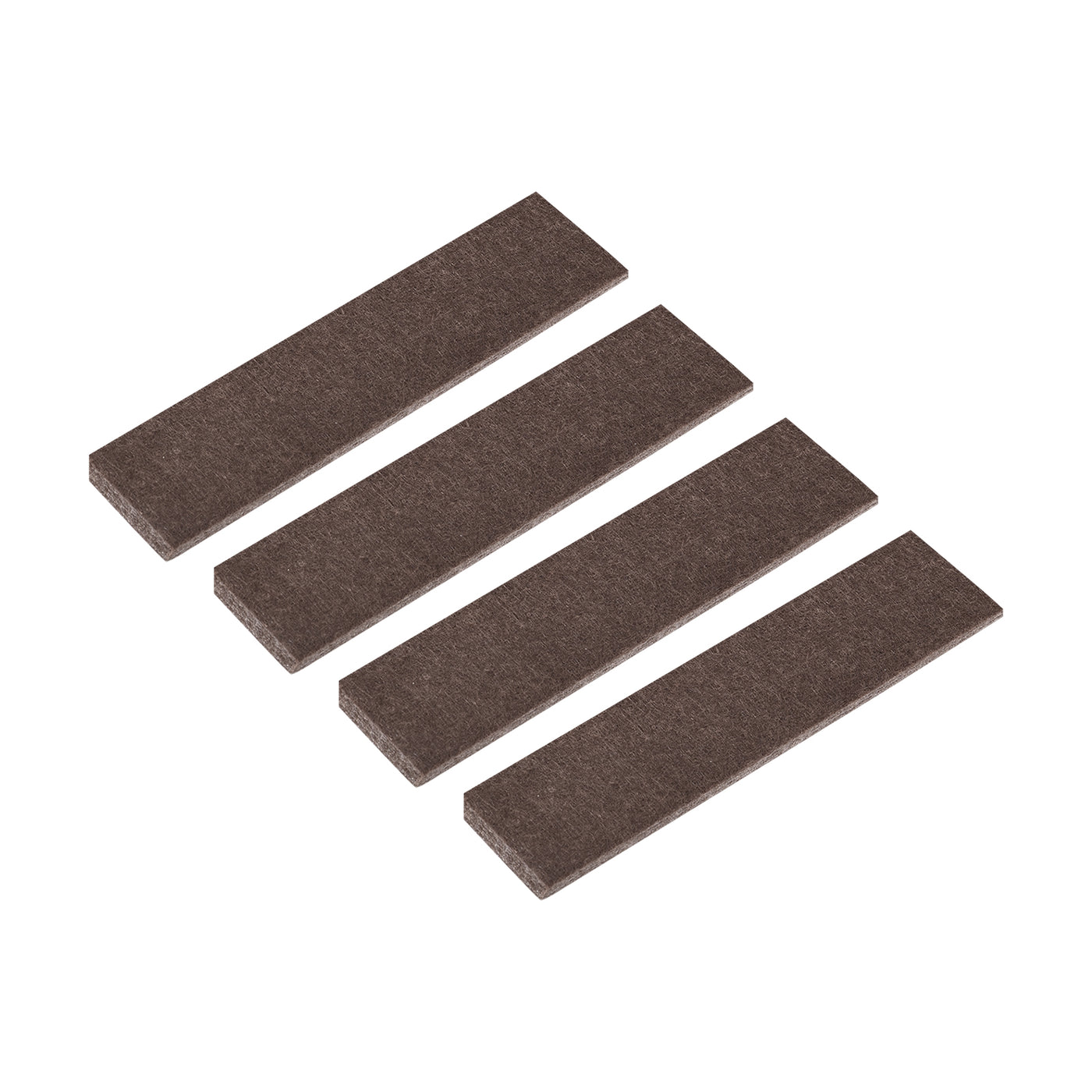 uxcell Uxcell Felt Furniture Pads, 100mm x 25mm Self Adhesive Square Floor Protectors for Furniture Legs Hardwood Floor, Brown 24Pcs
