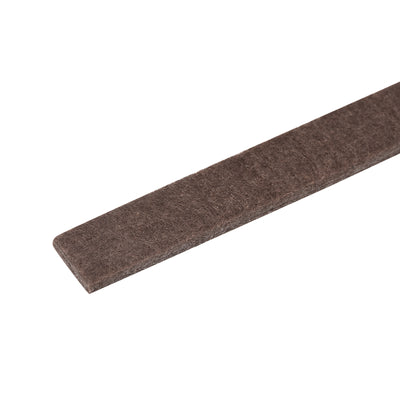 Harfington Uxcell Felt Furniture Pads, 1500mm x 12mm Self Adhesive Square Floor Protectors for Furniture Legs Hardwood Floor, Brown 2Pcs