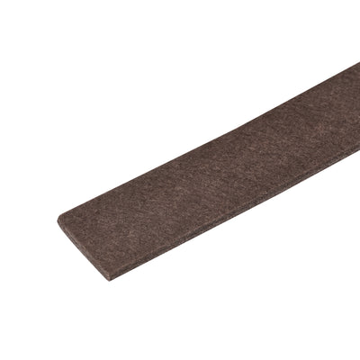 Harfington Uxcell Felt Furniture Pads, 1500mm x 25mm Self Adhesive Square Floor Protectors for Furniture Legs Hardwood Floor, Brown 4Pcs