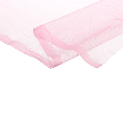 Harfington 62.4" Mesh Fabric Stretchy for Netting Bag, Backpack Pocket,Light Pink 3.28ft