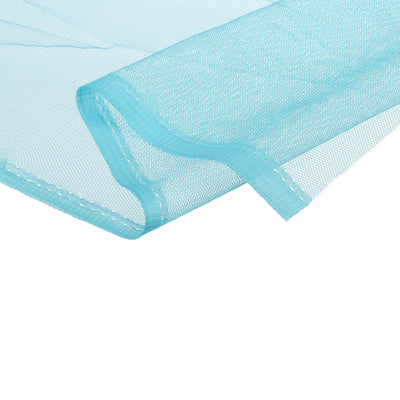 Harfington 62.4" Mesh Fabric Stretchy for Netting Bag, Backpack Pocket,Blue 3.28ft