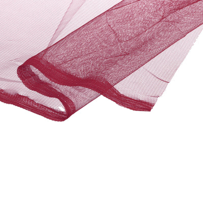 Harfington 62.4" Mesh Fabric Stretchy for Netting Bag, Backpack Pocket,Light Red 3.28ft