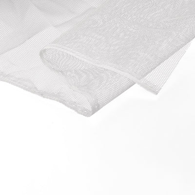 Harfington 62.4" Mesh Fabric Stretchy for Netting Bag, Backpack Pocket,,White 6.56ft