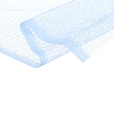 Harfington 62.4" Mesh Fabric Stretchy for Netting Bag, Backpack Pocket,Sky Blue 13.12ft
