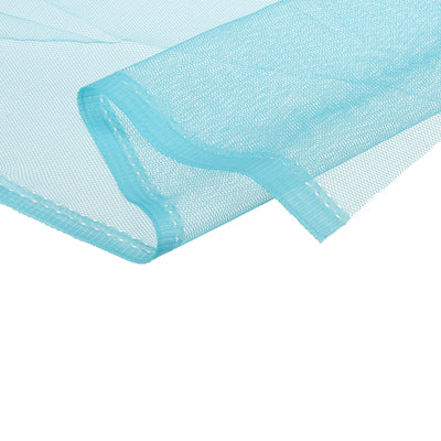 Harfington 62.4" Mesh Fabric Stretchy for Netting Bag, Backpack Pocket,Blue 13.12ft