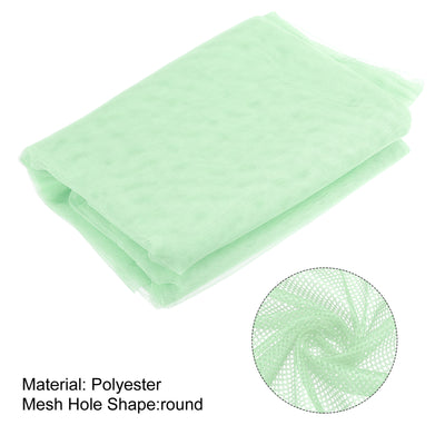 Harfington 62.4" Mesh Fabric Stretchy for Netting Bag,Backpack Pocket,Mint Green 13.12ft
