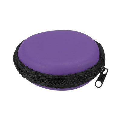 Harfington Portable Storage Carrying Bag Shockproof Purple 3.15 x 1.18 Inch