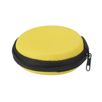 Harfington Portable Storage Carrying Bag Shockproof Yellow 3.15 x 1.18 Inch