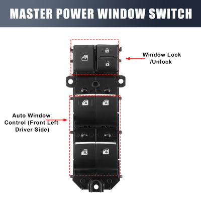 Harfington 84040-06070 8404033170 Car Master Power Window Switch Front Driver Side for Toyota C-HR 2018-2019 for Toyota Camry 2018-2020
