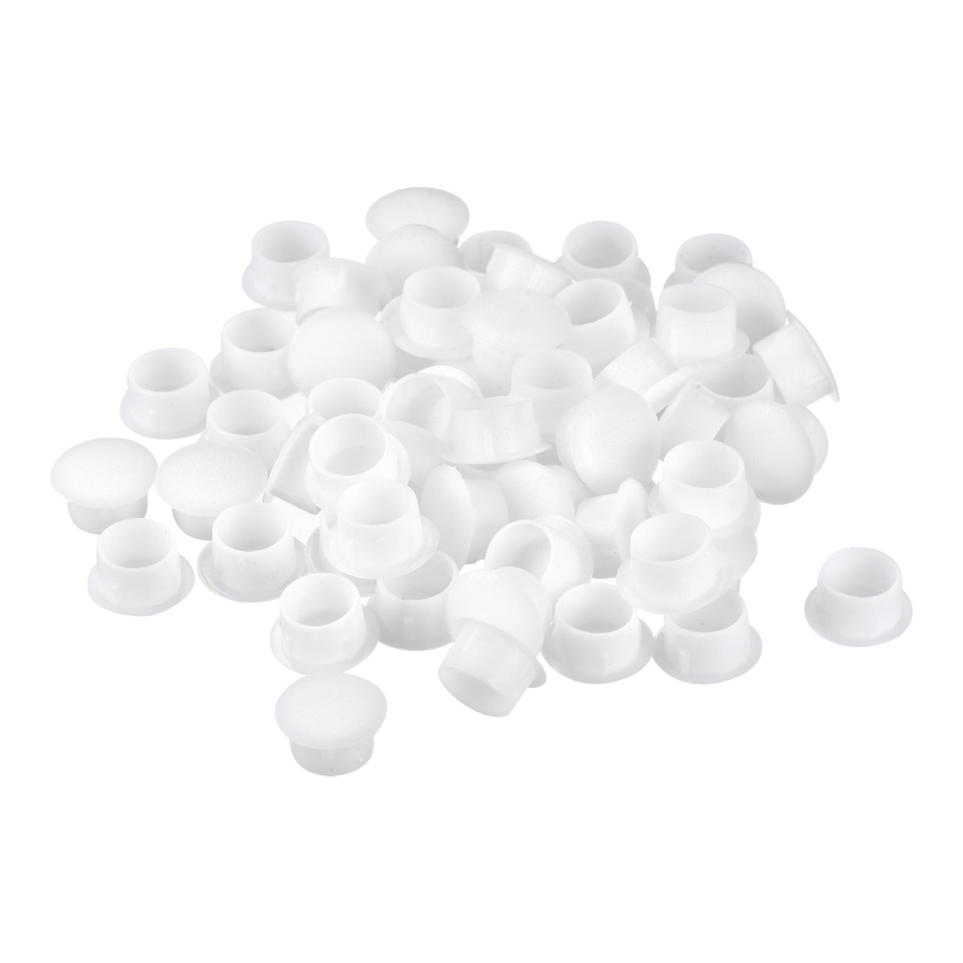 uxcell Uxcell Screw Hole Plugs, 12mm(15/32") Dia PP Snap in Shelf Button Flush Type Caps for Furniture Cabinet Cupboard, White 120 Pcs