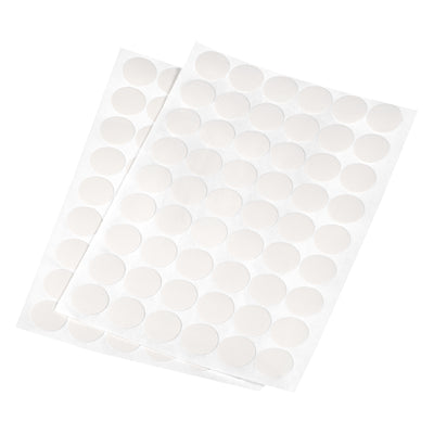Harfington Uxcell Screw Hole Cover Stickers, 21mm Dia PVC Self Adhesive Covers Caps for Wood Furniture Cabinet Shelf Wardrobe, White Line 6 Sheet/324pcs