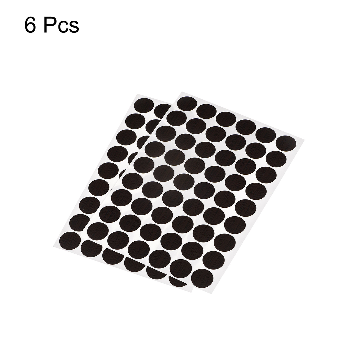 uxcell Uxcell Screw Hole Cover Stickers, 21mm Dia PVC Self Adhesive Covers Caps for Wood Furniture Cabinet Shelf Wardrobe, Black Line 6 Sheet/324pcs