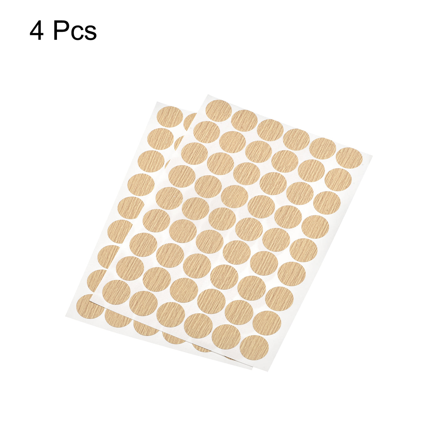 uxcell Uxcell Screw Hole Cover Stickers, 21mm Dia PVC Self Adhesive Covers Caps for Wood Furniture Cabinet Shelf Wardrobe, Oak 4 Sheet/216pcs