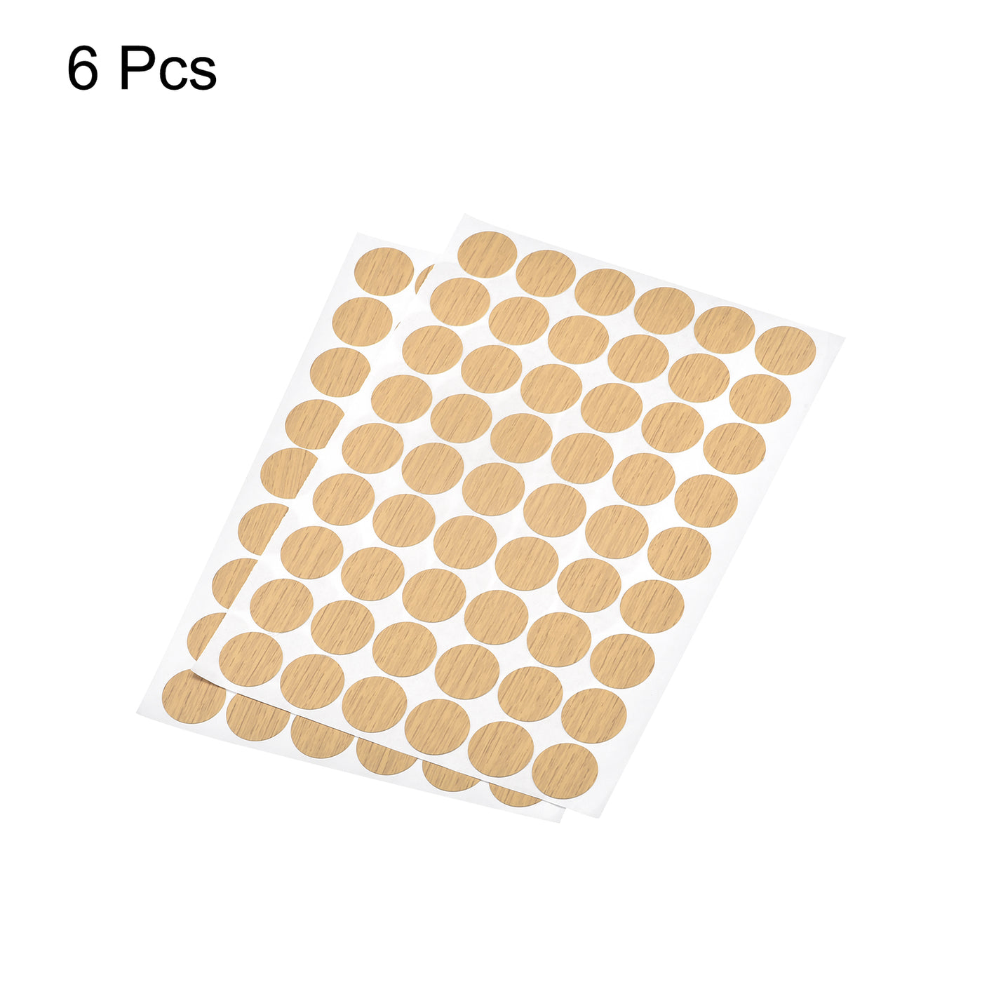uxcell Uxcell Screw Hole Cover Stickers, 21mm Dia PVC Self Adhesive Covers Caps for Wood Furniture Cabinet Shelf Wardrobe, Maple 6 Sheet/324pcs