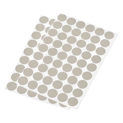 Harfington Uxcell Screw Hole Cover Stickers, 21mm Dia PVC Self Adhesive Covers Caps for Wood Furniture Cabinet Shelf Wardrobe, Gray 4 Sheet/216pcs