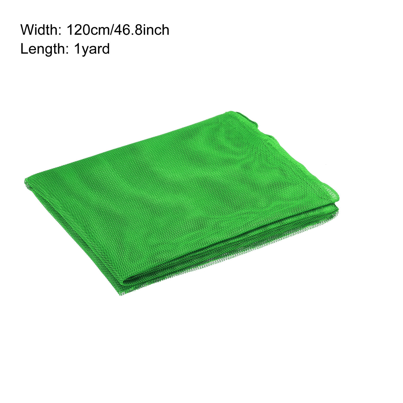 Harfington 47" Mesh Fabric Slightly Stretchy for Backpack Pocket, Light Green 1 Yard