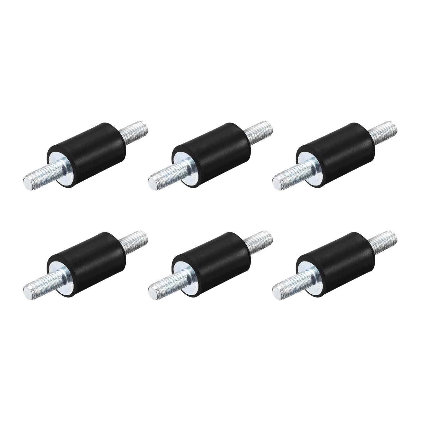 uxcell Uxcell M4x10mm Rubber Mounts, 6pcs Anti Isolator Studs Shock Absorber Male, 10x15mm