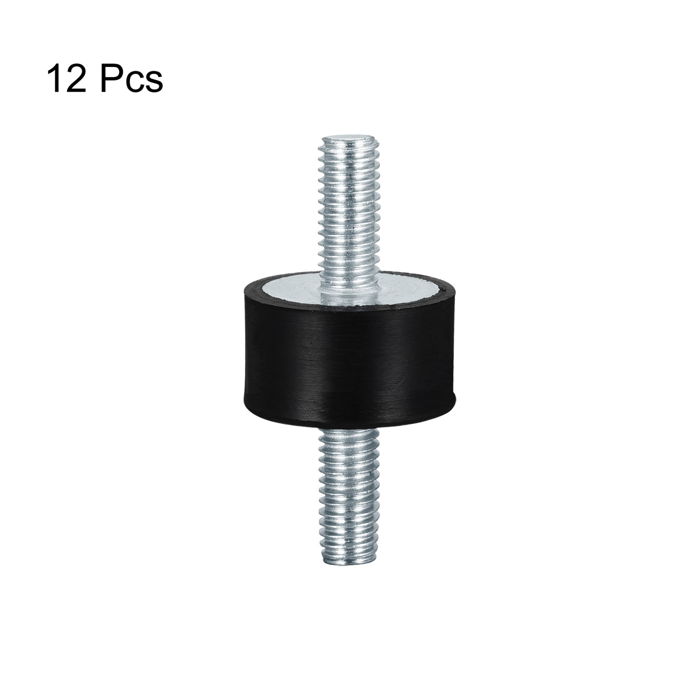 uxcell Uxcell M6x18mm Rubber Mounts, 12pcs Anti Isolator Studs Shock Absorber Male, 20x10mm