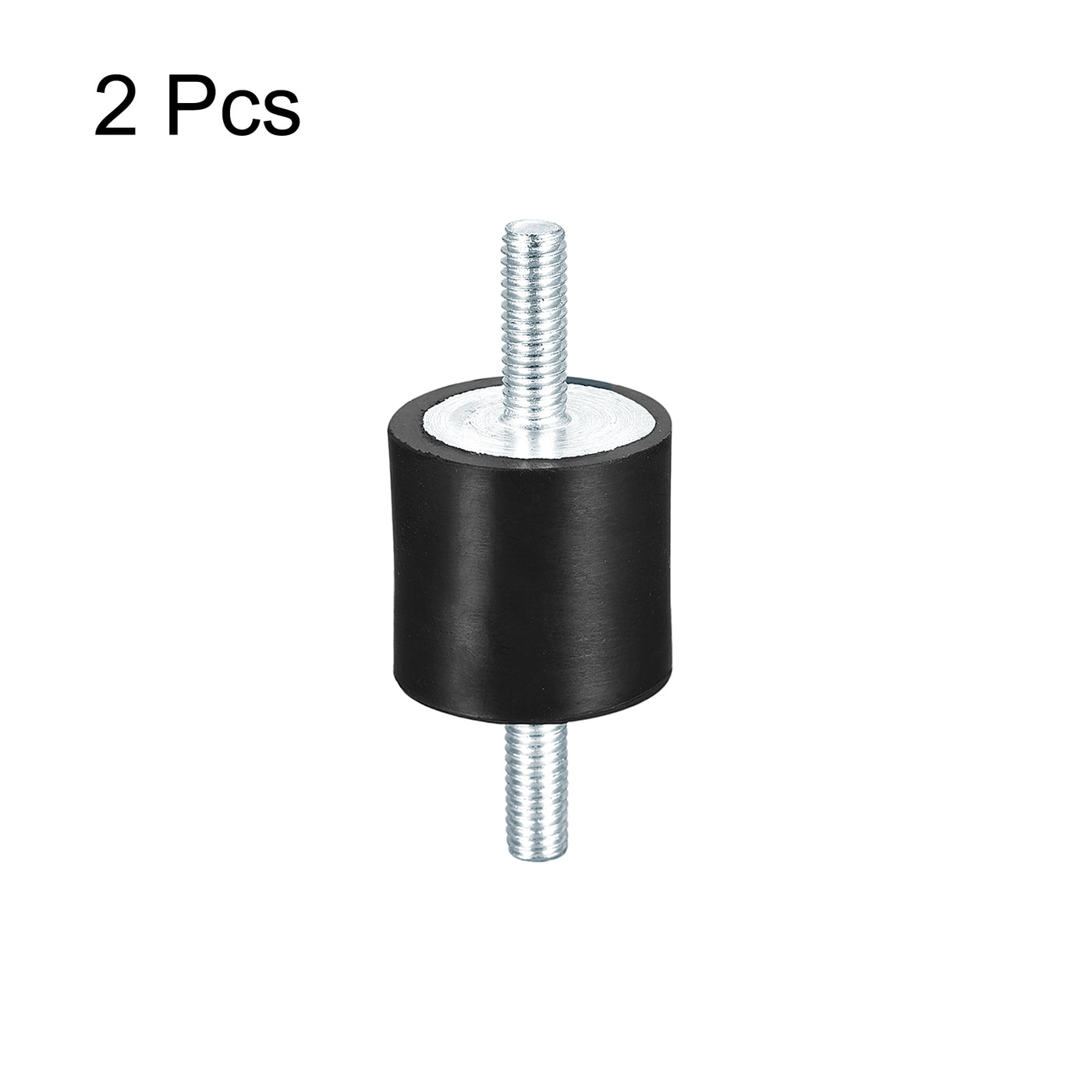 uxcell Uxcell M6x18mm Rubber Mounts, 2pcs Anti Isolator Studs Shock Absorber Male, 30x30mm