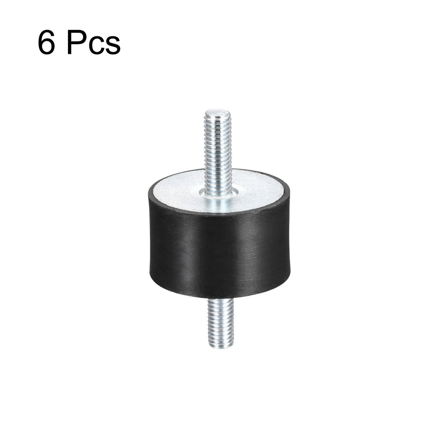 uxcell Uxcell M8x23mm Rubber Mounts, 6pcs Anti Isolator Studs Shock Absorber Male, 40x25mm