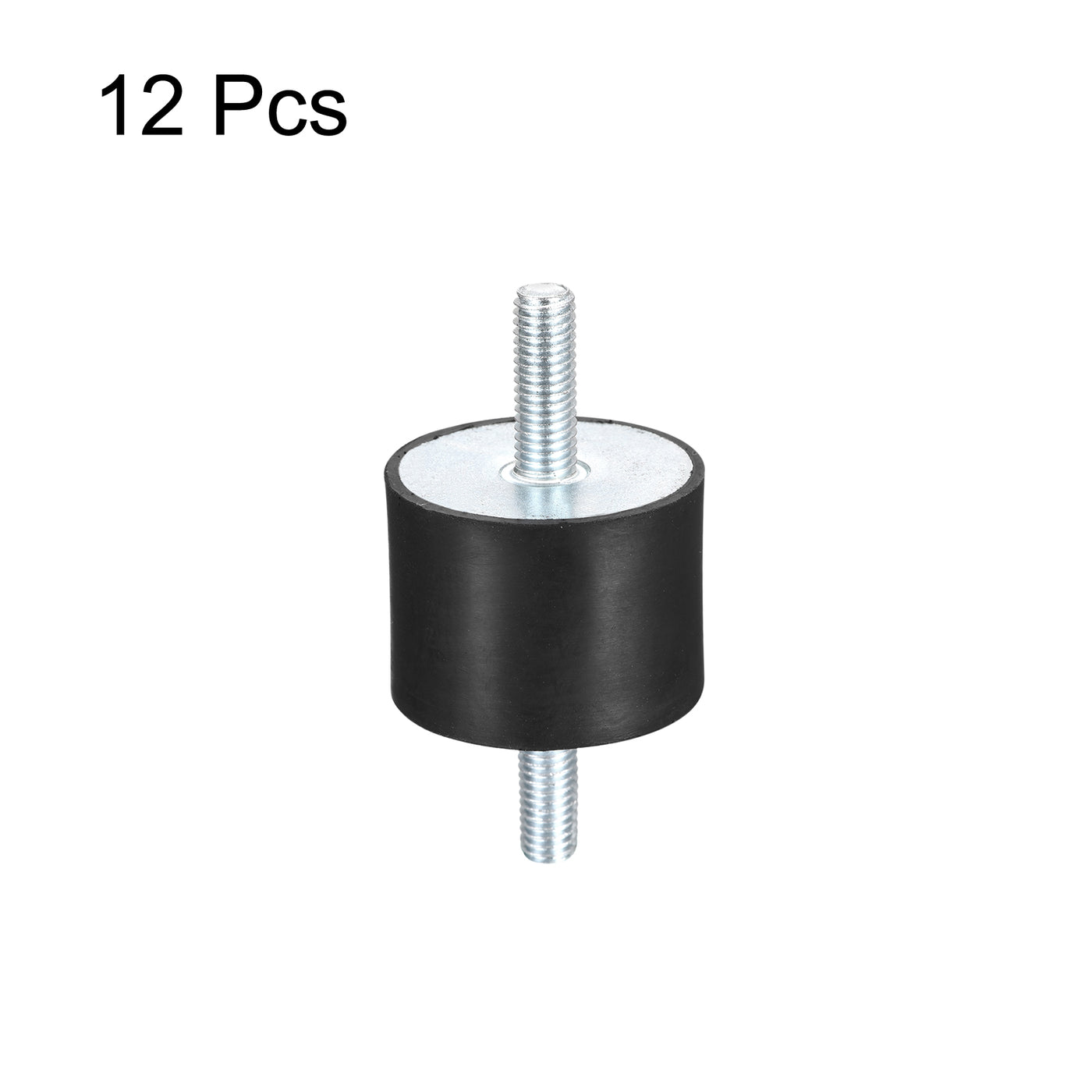 uxcell Uxcell M8x23mm Rubber Mounts, 12pcs Anti Isolator Studs Shock Absorber Male, 40x30mm