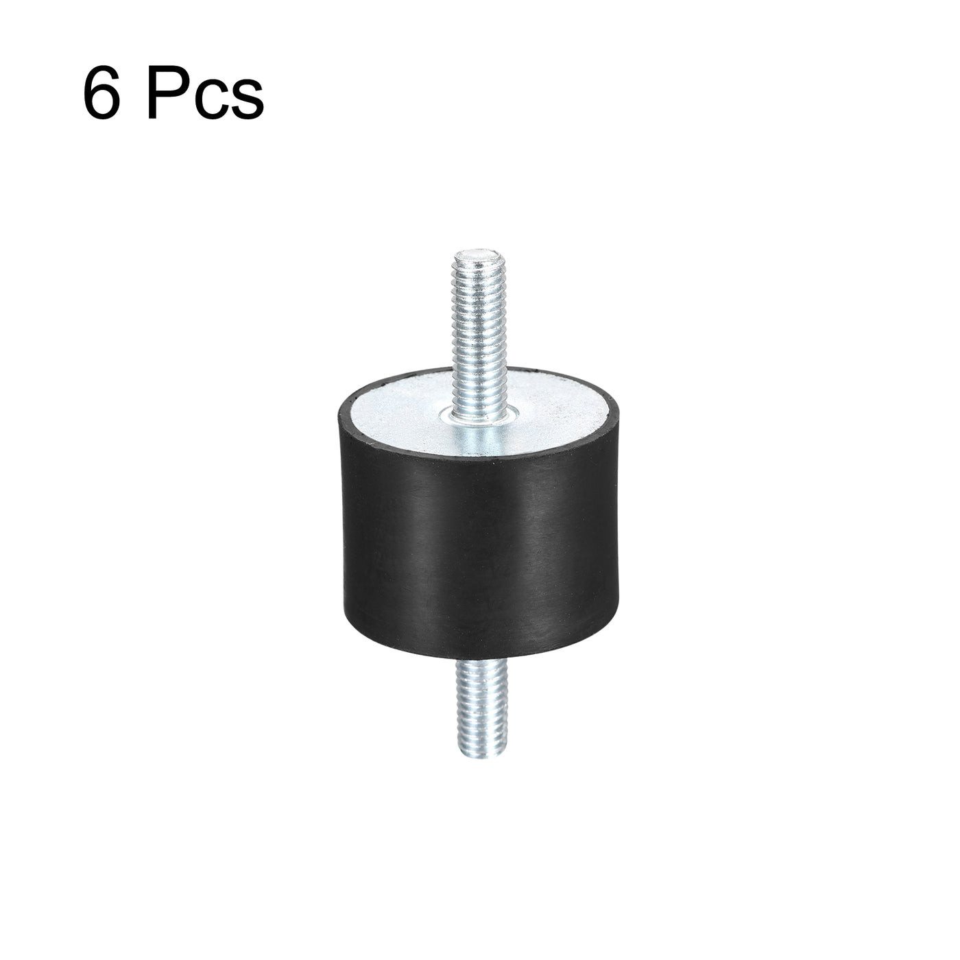 uxcell Uxcell M8x23mm Rubber Mounts, 6pcs Anti Isolator Studs Shock Absorber Male, 40x30mm