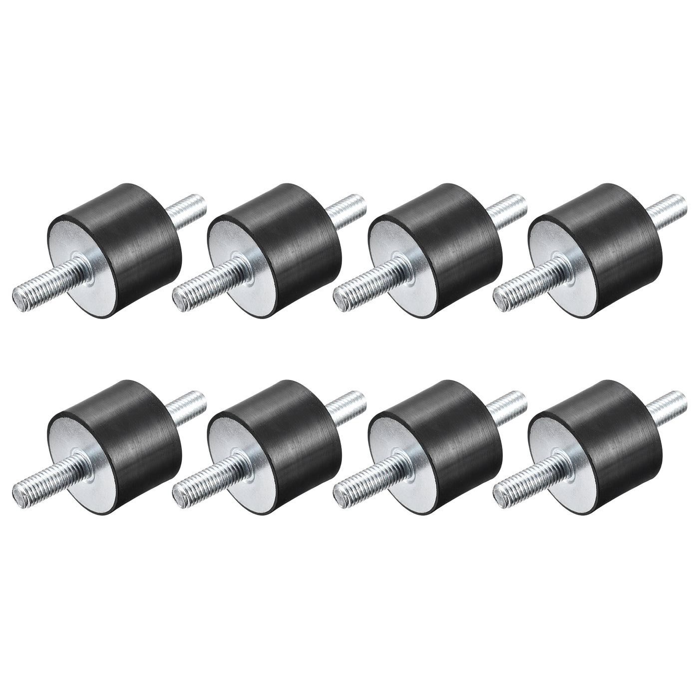 uxcell Uxcell M10x28mm Rubber Mounts, 8pcs Anti Isolator Studs Shock Absorber Male, 40x30mm