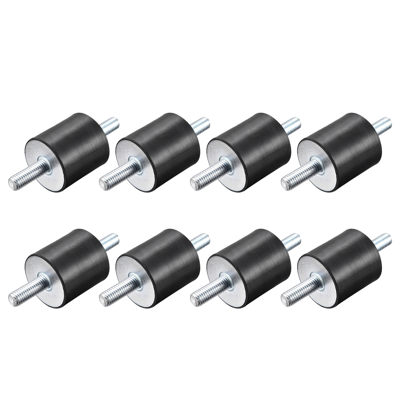 uxcell Uxcell M10x28mm Rubber Mounts, 8pcs Anti Isolator Studs Shock Absorber Male, 40x40mm