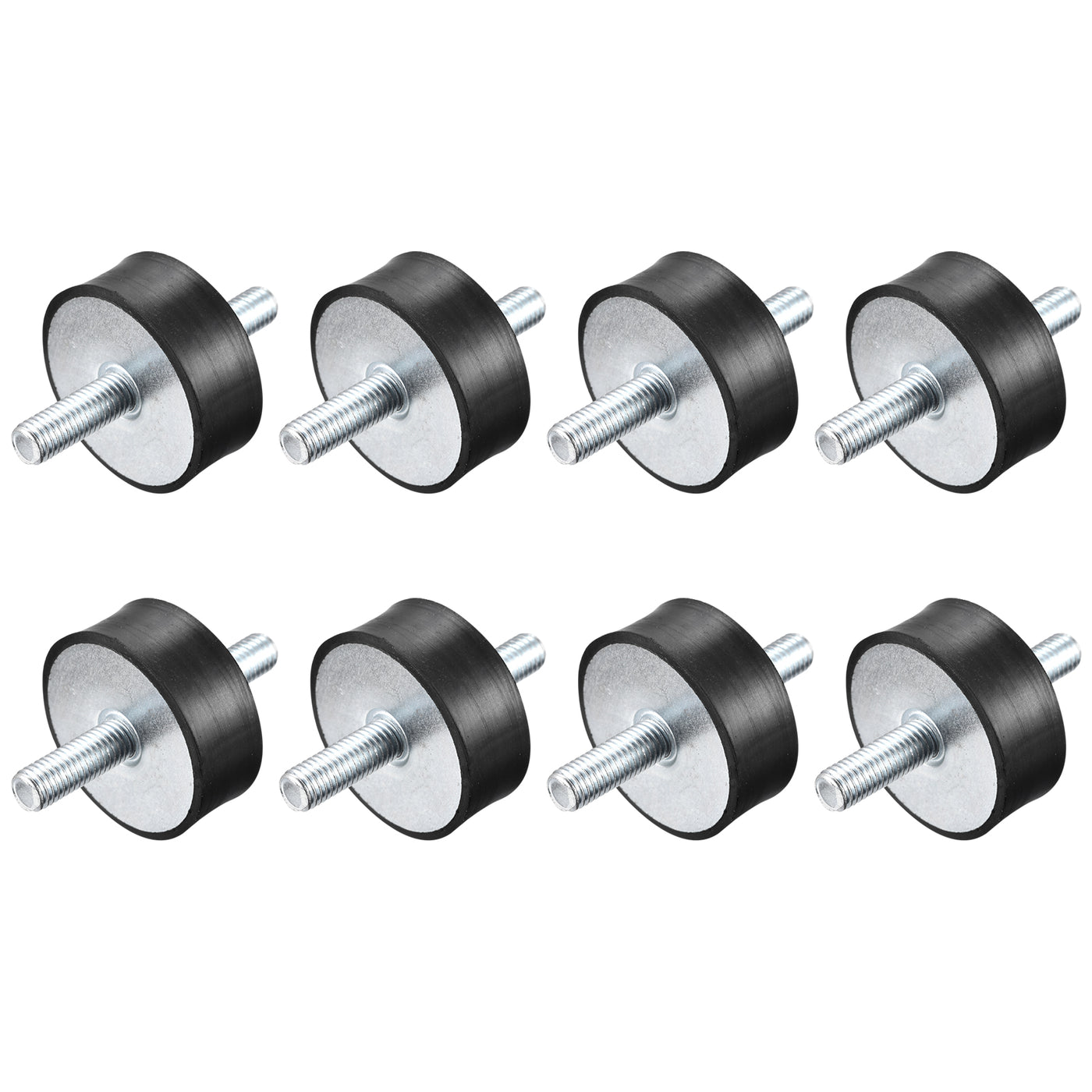 uxcell Uxcell M10x28mm Rubber Mounts, 8pcs Anti Isolator Studs Shock Absorber Male, 50x20mm