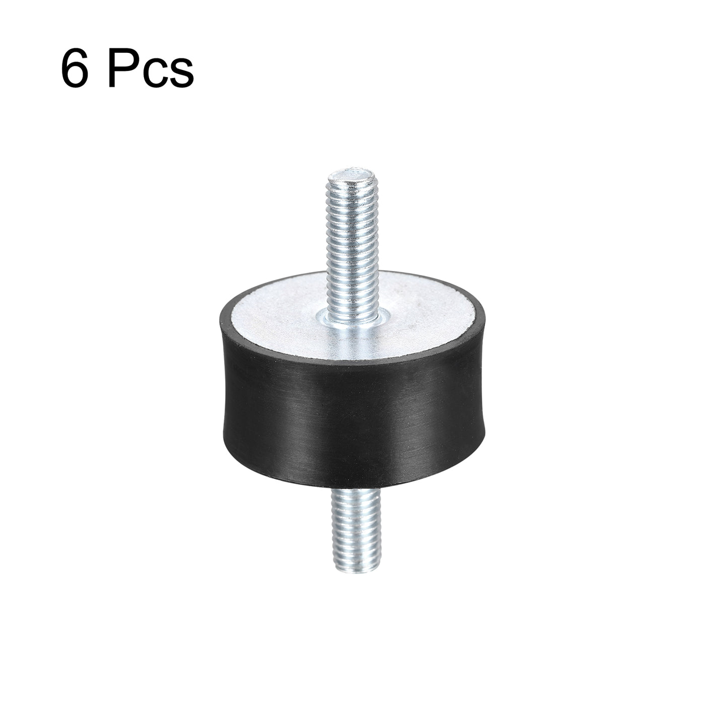uxcell Uxcell M10x28mm Rubber Mounts, 6pcs Anti Isolator Studs Shock Absorber Male, 50x25mm