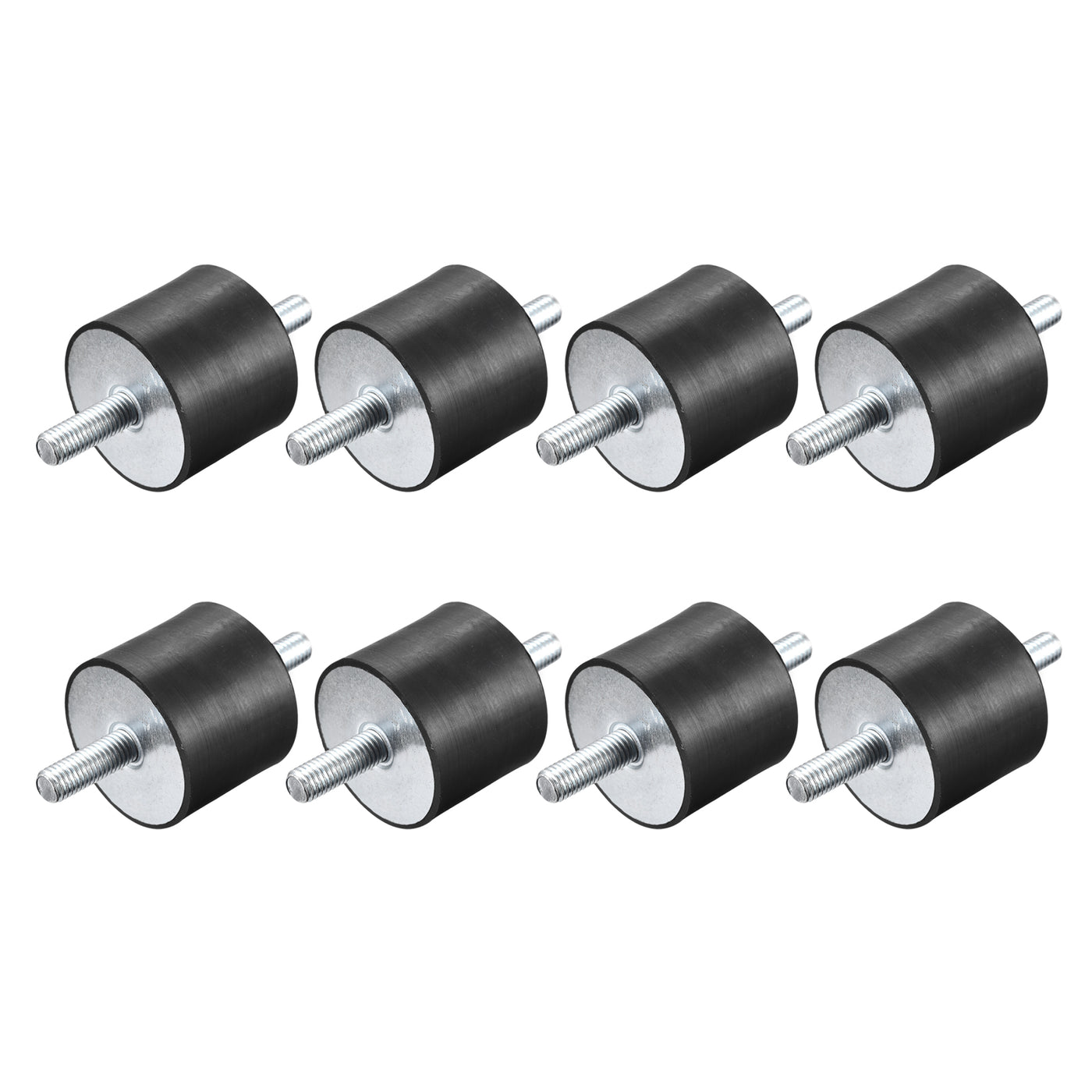 uxcell Uxcell M10x28mm Rubber Mounts, 8pcs Anti Isolator Studs Shock Absorber Male, 50x40mm