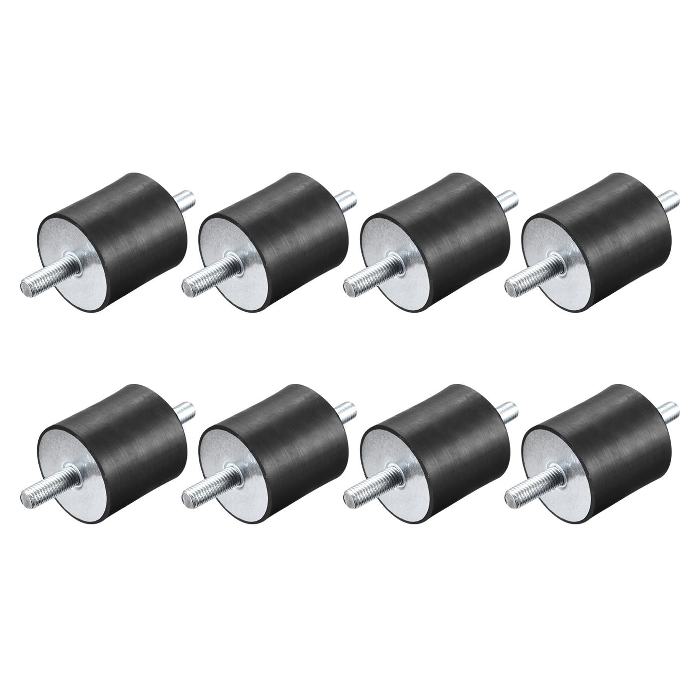 uxcell Uxcell M10x28mm Rubber Mounts, 8pcs Anti Isolator Studs Shock Absorber Male, 50x50mm
