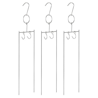 Harfington Uxcell Stainless Steel Smoker Hanger Meats Hooks for Butcher Shop Hanging Processing Drying Chicken Beef Fish