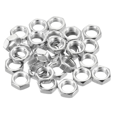 Harfington M10 x 1.0 Steel Hex Nuts, 30 Pack Metric Thread Zinc Plated Finished Hardware Nuts Screw Bolt Fasteners 5mm Height