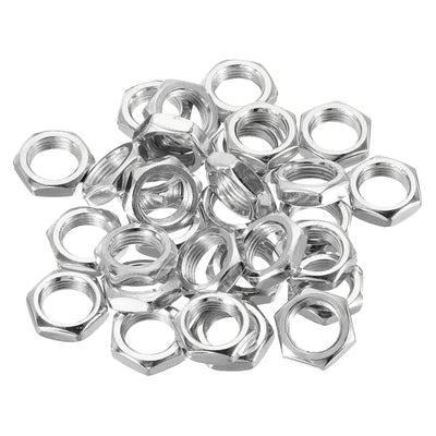 Harfington M12 x 1.0 Steel Hex Nuts, 30 Pack Metric Thread Zinc Plated Finished Hardware Nuts Screw Bolt Fasteners 5mm Height