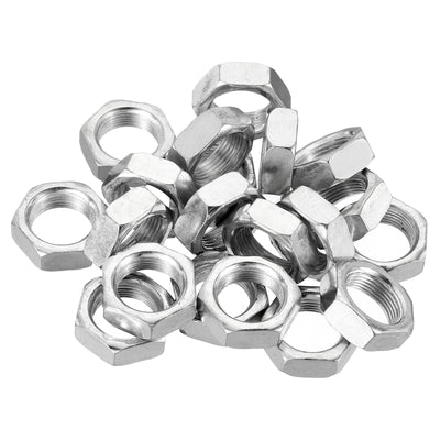 Harfington M16 x 1.0 Steel Hex Nuts, 20 Pack Metric Thread Zinc Plated Finished Hardware Nuts Screw Bolt Fasteners 8mm Height