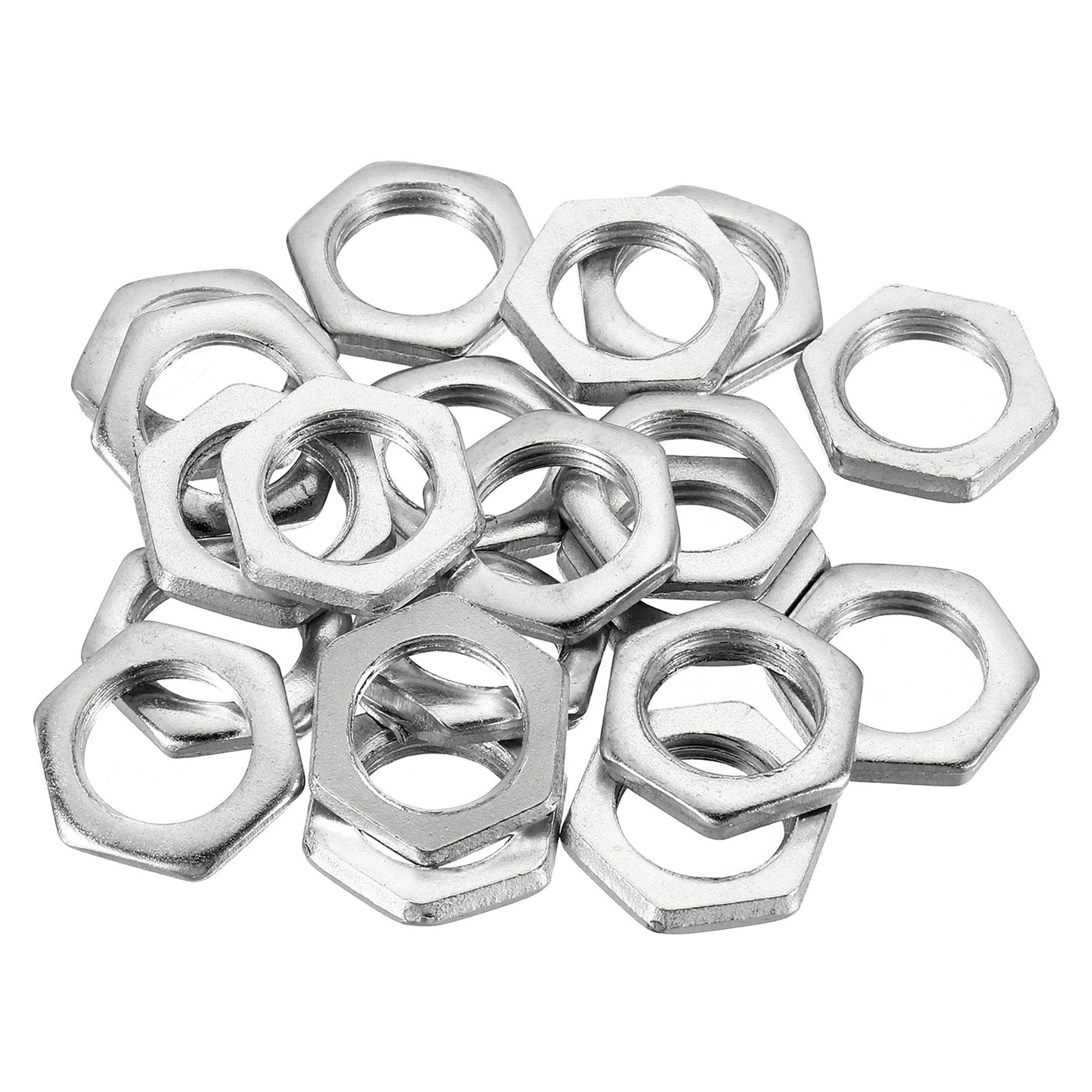 Harfington M16 x 1.5 Steel Hex Nuts, 20 Pack Metric Thread Zinc Plated Finished Hardware Nuts Screw Bolt Fasteners 4mm Height
