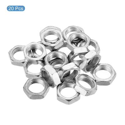 Harfington M20 x 1.5 Steel Hex Nuts, 20 Pack Metric Thread Zinc Plated Finished Hardware Nuts Screw Bolt Fasteners 9mm Height