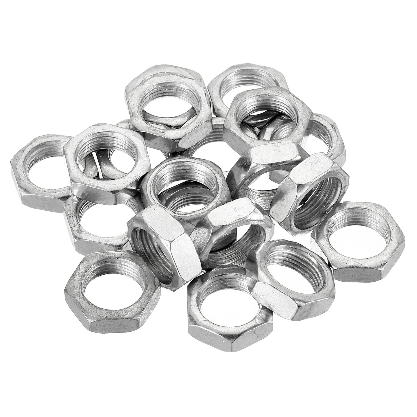 Harfington M20 x 1.5 Steel Hex Nuts, 20 Pack Metric Thread Zinc Plated Finished Hardware Nuts Screw Bolt Fasteners 9mm Height