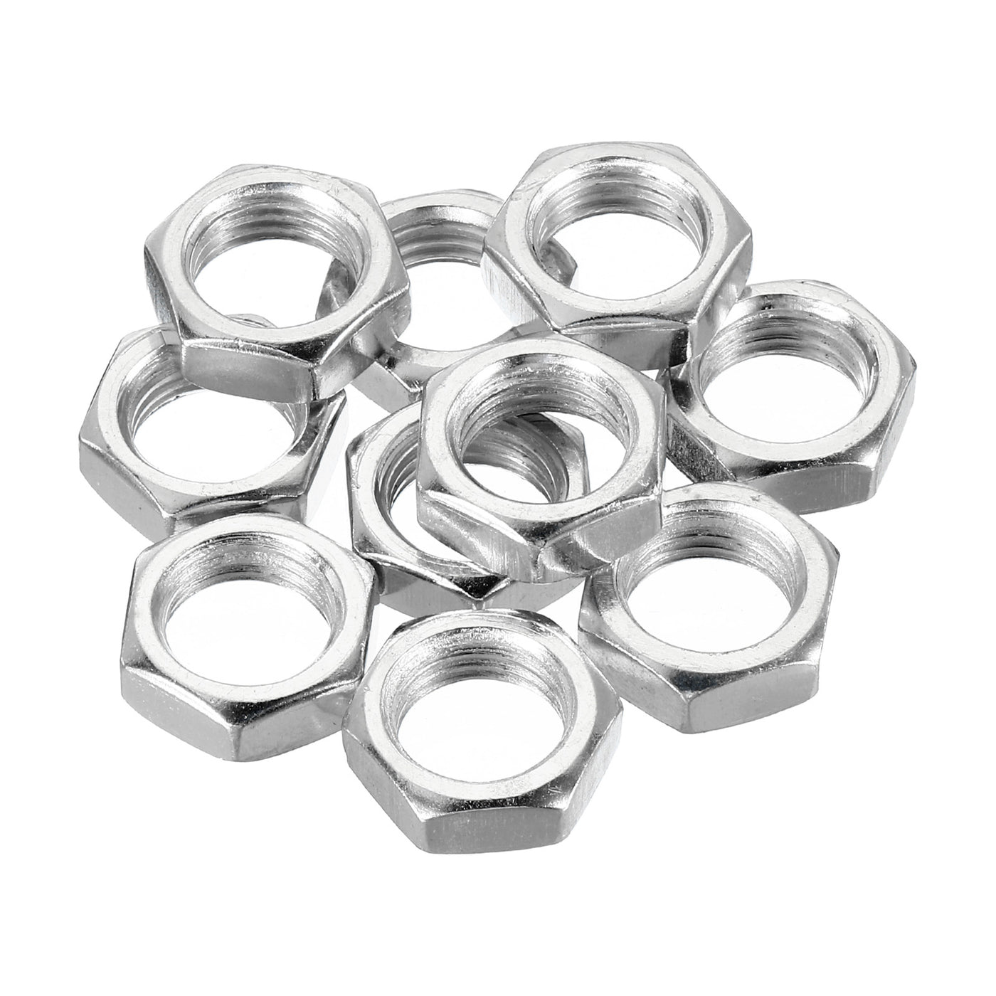 Harfington M14 x 1.5 Steel Hex Nuts, 10 Pack Metric Thread Zinc Plated Finished Hardware Nuts Screw Bolt Fasteners 7mm Height
